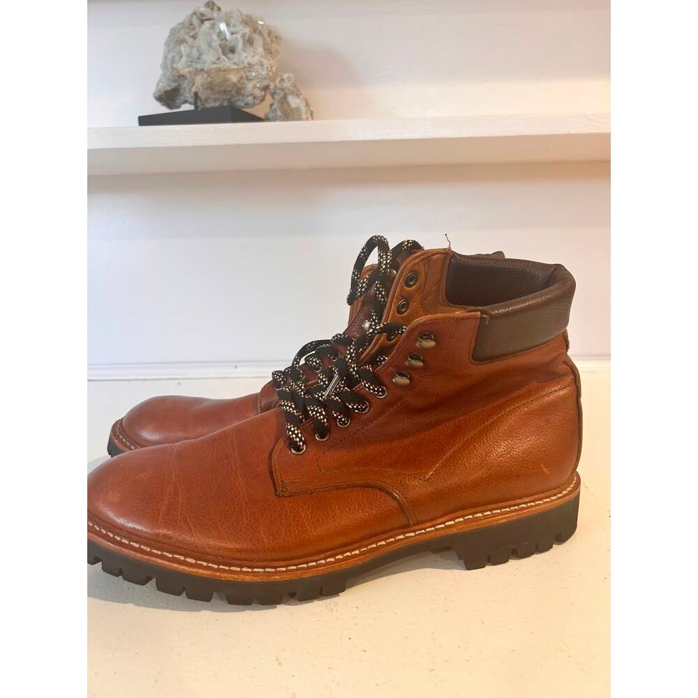 NWOB Allen Edmonds Higgins Mill Hiker Boots Brown Mens Size 11 - Picture 4 of 7